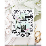 Waffle Flower - Postage Collage Garden Silhouettes Stamp Set