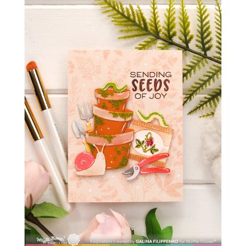 Waffle Flower - Postage Collage Herb Silhouettes Stamp Set