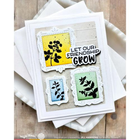 Waffle Flower - Postage Collage Herb Silhouettes Stamp Set