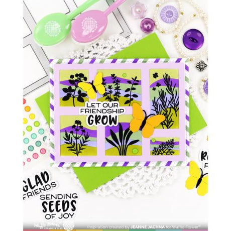 Waffle Flower - Postage Collage Herb Silhouettes Stamp Set