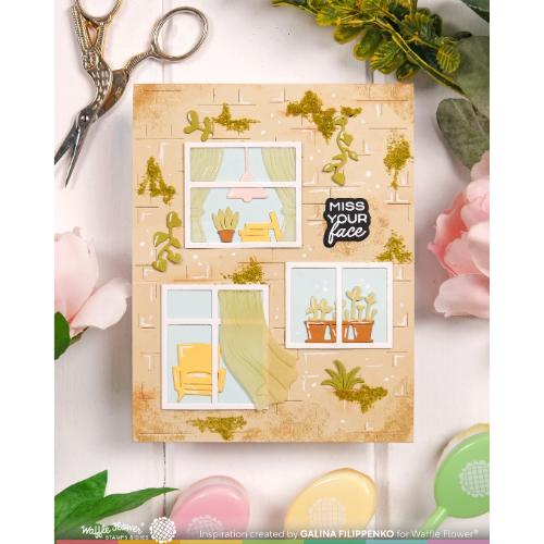 Waffle Flower - Brick Wall Texture Die