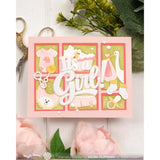 Waffle Flower - Postage Collage Baby Stencil
