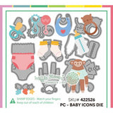 Waffle Flower - Postage Collage Baby Icons Die