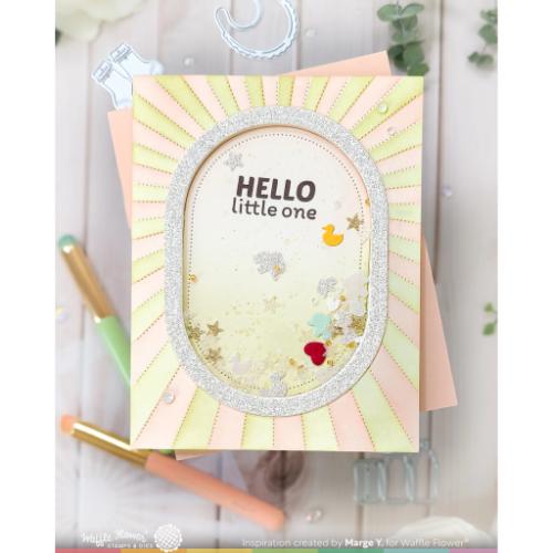 Waffle Flower - A2 Piercing Sunburst Texture Die