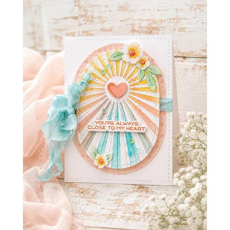 Waffle Flower - Sunburst Stencil for A2 A6 A7