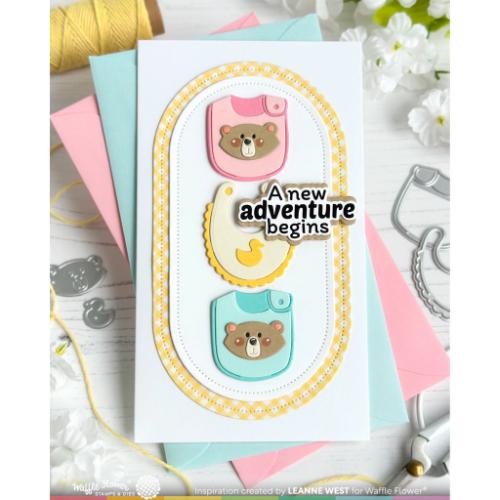 Waffle Flower - Baby Announcement Die