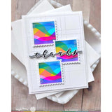 Waffle Flower - Square Postage - Wave Stencil