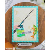 Waffle Flower - Square Postage - Wave Stencil