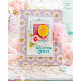 Waffle Flower - Square Postage - Wave Stencil
