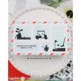 Waffle Flower - Postage Collage Golf Silhouettes Stamp Set