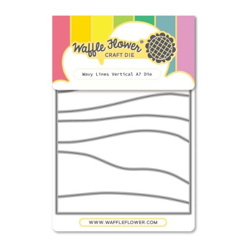 Waffle Flower - Wavy Lines Vertical A7 Die