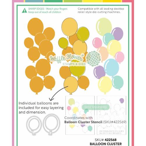 Waffle Flower - Balloon Cluster Die