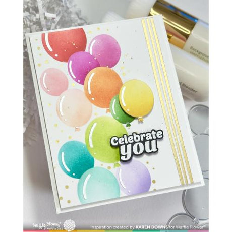 Waffle Flower - Balloon Cluster Stencil for A2 A6 A7