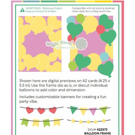 Waffle Flower - Balloon Frame Die