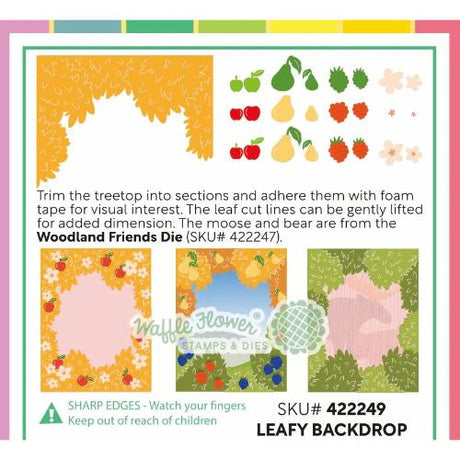 Waffle Flower - Leafy Backdrop Die