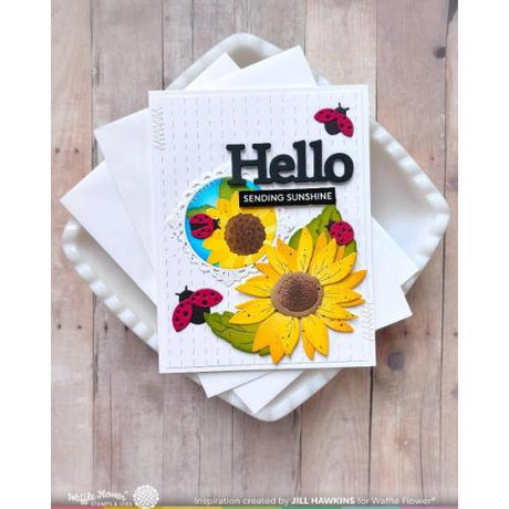 Waffle Flower - NPC Sunflower Stencil