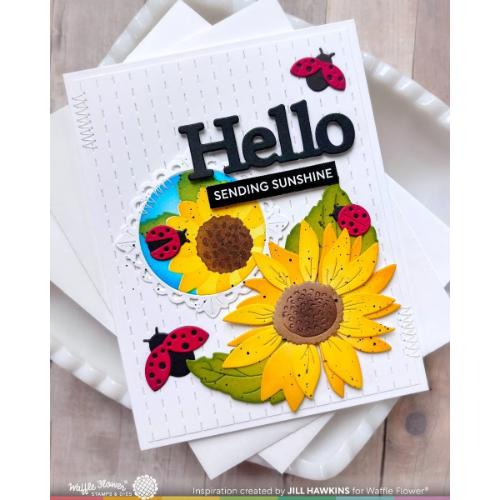 Waffle Flower - NPC Sunflower Stencil