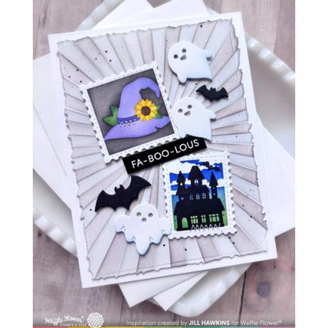 Waffle Flower - Postage Collage Spooktacular Icons Die