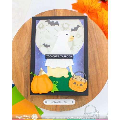 Waffle Flower - Postage Collage Spooktacular Icons Die
