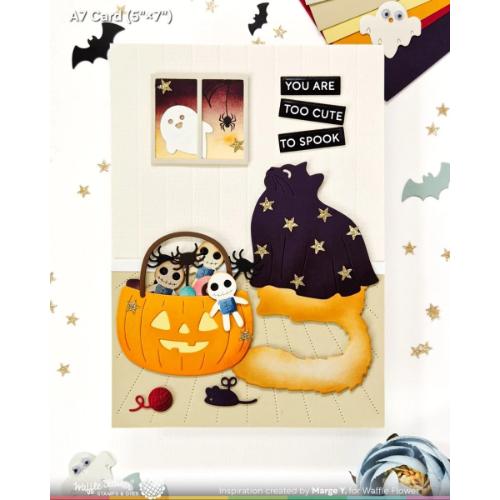 Waffle Flower - Happy Haunting Cat Die
