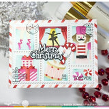 Waffle Flower - Postage Collage Nutcracker Stencil