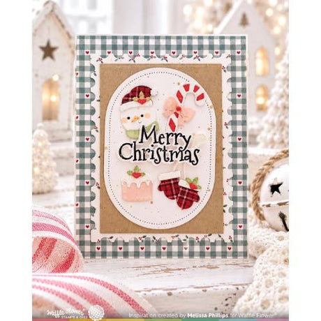 Waffle Flower - Postage Collage Christmas Icons Die