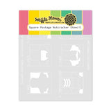 Waffle Flower - Square Postage - Nutcracker Stencil