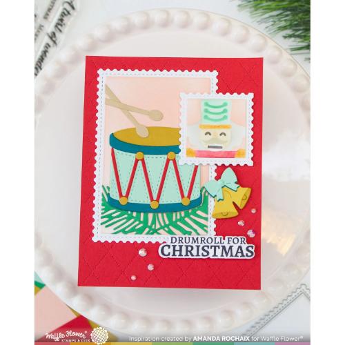 Waffle Flower - Square Postage - Nutcracker Stencil