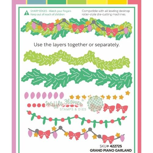 Waffle Flower - Grand Piano Garland Die