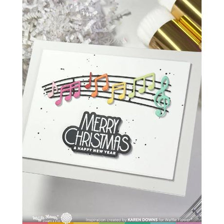 Waffle Flower - Joyful Notes Die