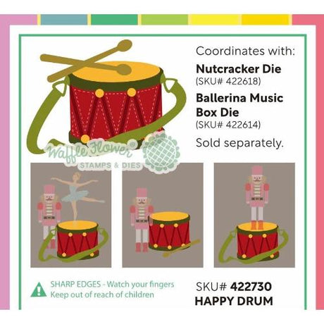 Waffle Flower - Happy Drum Die