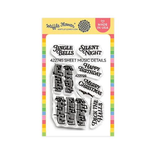 Waffle Flower - Sheet Music Details Stamp Set