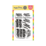 Waffle Flower - Sheet Music Details Stamp Set