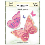 Lisa Horton Crafts Florals Die Set-Splendid Layered Butterfly
