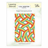 Lisa Horton Crafts Layering Stencil 5"x7" Tangled Twine