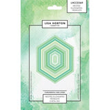 Lisa Horton Crafts Fundamentals Die Set-Nested Elongated Hexagon