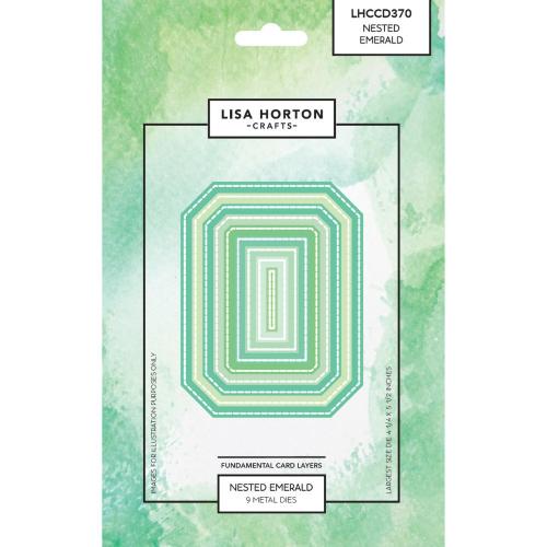 Lisa Horton Crafts Fundamentals Die Set-Nested Emerald