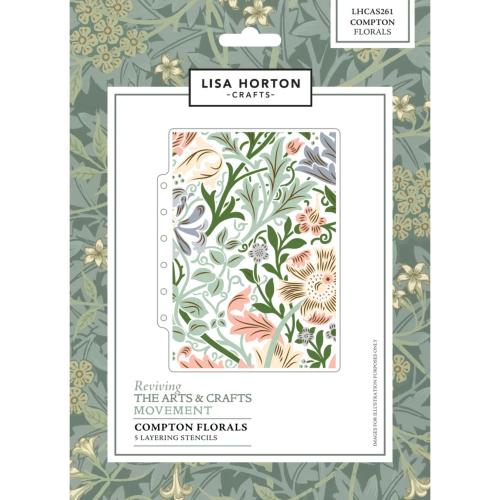 Lisa Horton Crafts - Layering Stencils Compton Florals (LHCAS261)