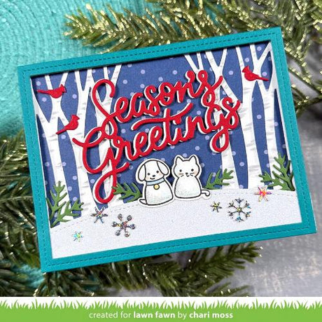 Lawn Fawn - Lawn Cuts - Giant Season's Greetings Die