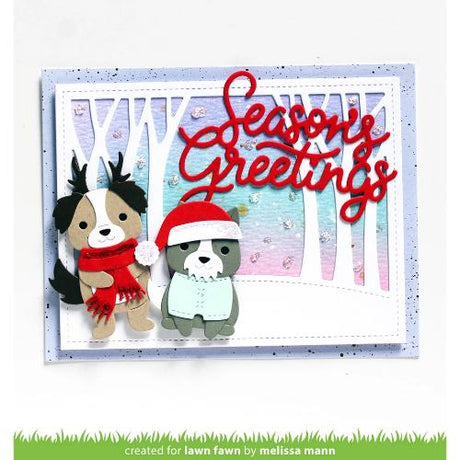 Lawn Fawn - Lawn Cuts - Giant Season's Greetings Die