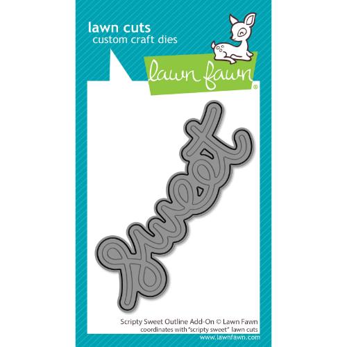 Lawn Fawn - Lawn Cuts - Scripty Sweet Outline Add-On Die