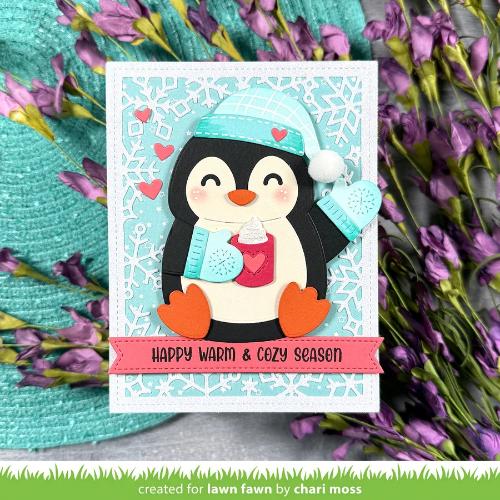 Lawn Fawn - Lawn Cuts - Big Hugs Penguin Dies
