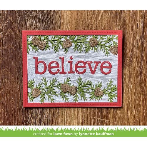 Lawn Fawn - Lawn Cuts - Pinecone and Leaves Border Dies
