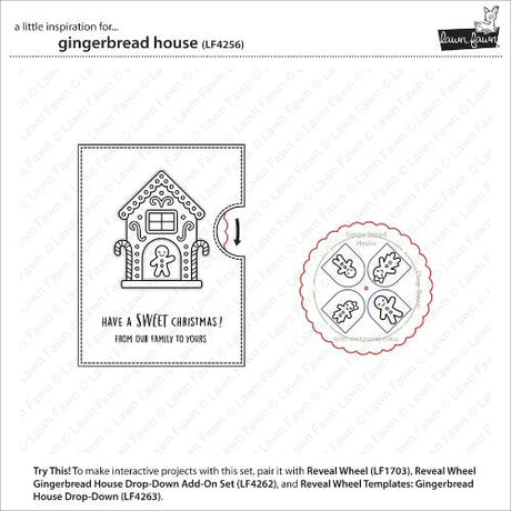Lawn Fawn - Stamps - Gingerbread House