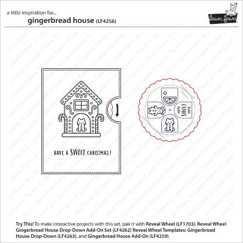 Lawn Fawn - Stamps - Gingerbread House
