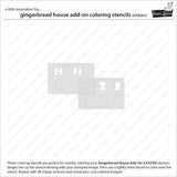 Lawn Fawn - Lawn Clippings - Gingerbread House Coloring Stencils