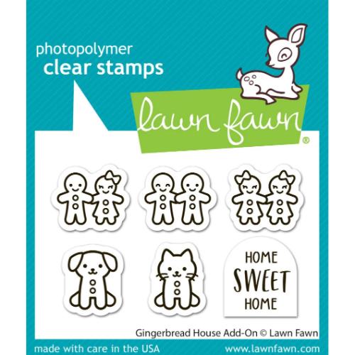Lawn Fawn - Stamps - Gingerbread House Add-On
