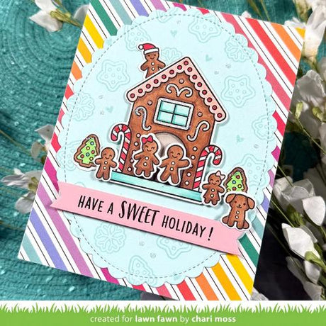 Lawn Fawn - Stamps - Gingerbread House Add-On
