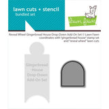 Lawn Fawn - Lawn Cuts - Reveal Wheel Gingerbread House Drop-Down Add-On Set