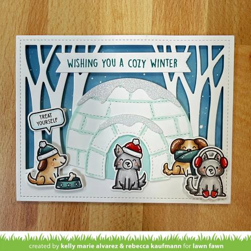 Lawn Fawn - Stamps - Cozy Dogs